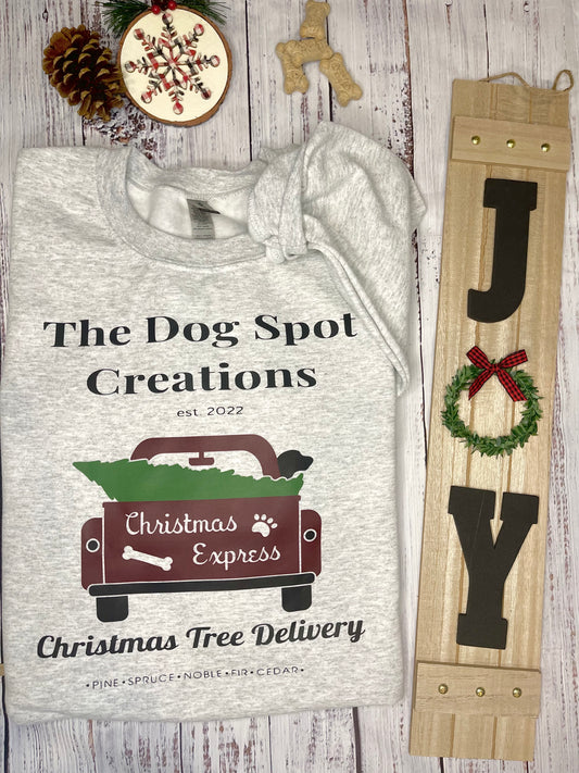 The Dog Spot Creations Xmas Tree Delivery