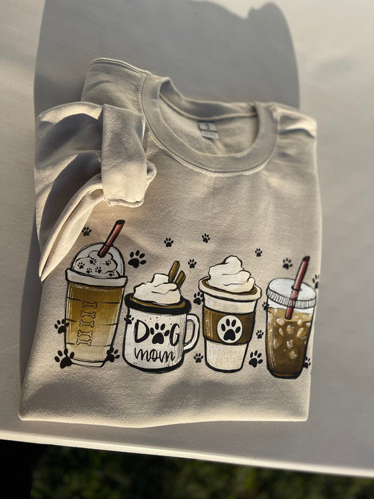 Dog Mom Latte Crewneck