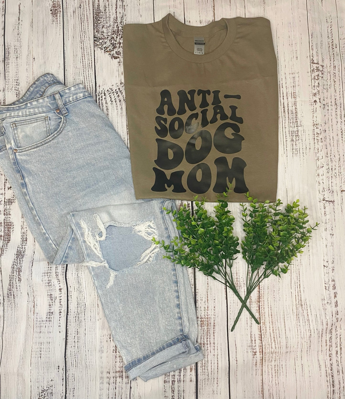 "Anti-Social Dog Mom" Tee