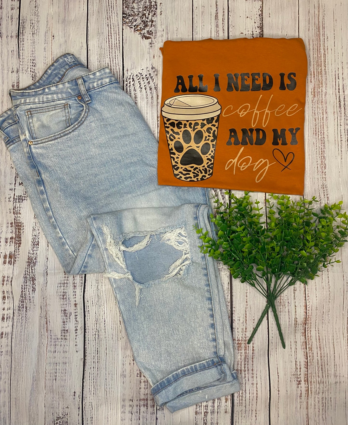 "All I Need is Coffee and My Dog" Tee