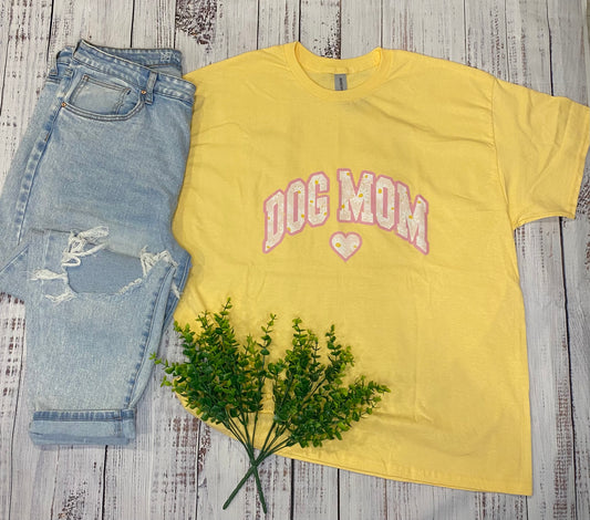 Floral Print Dog Mom Tee