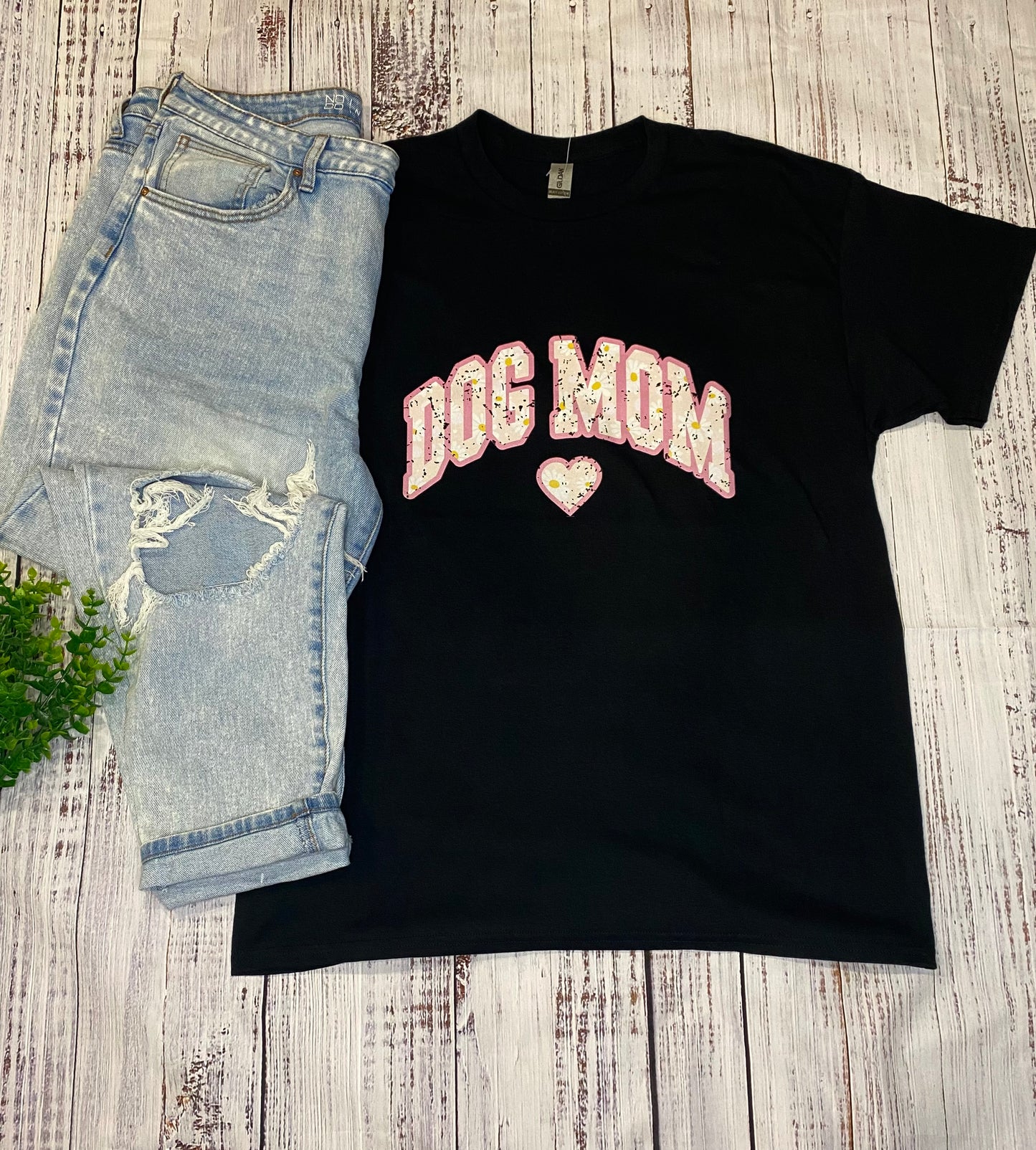 Floral Print Dog Mom Tee