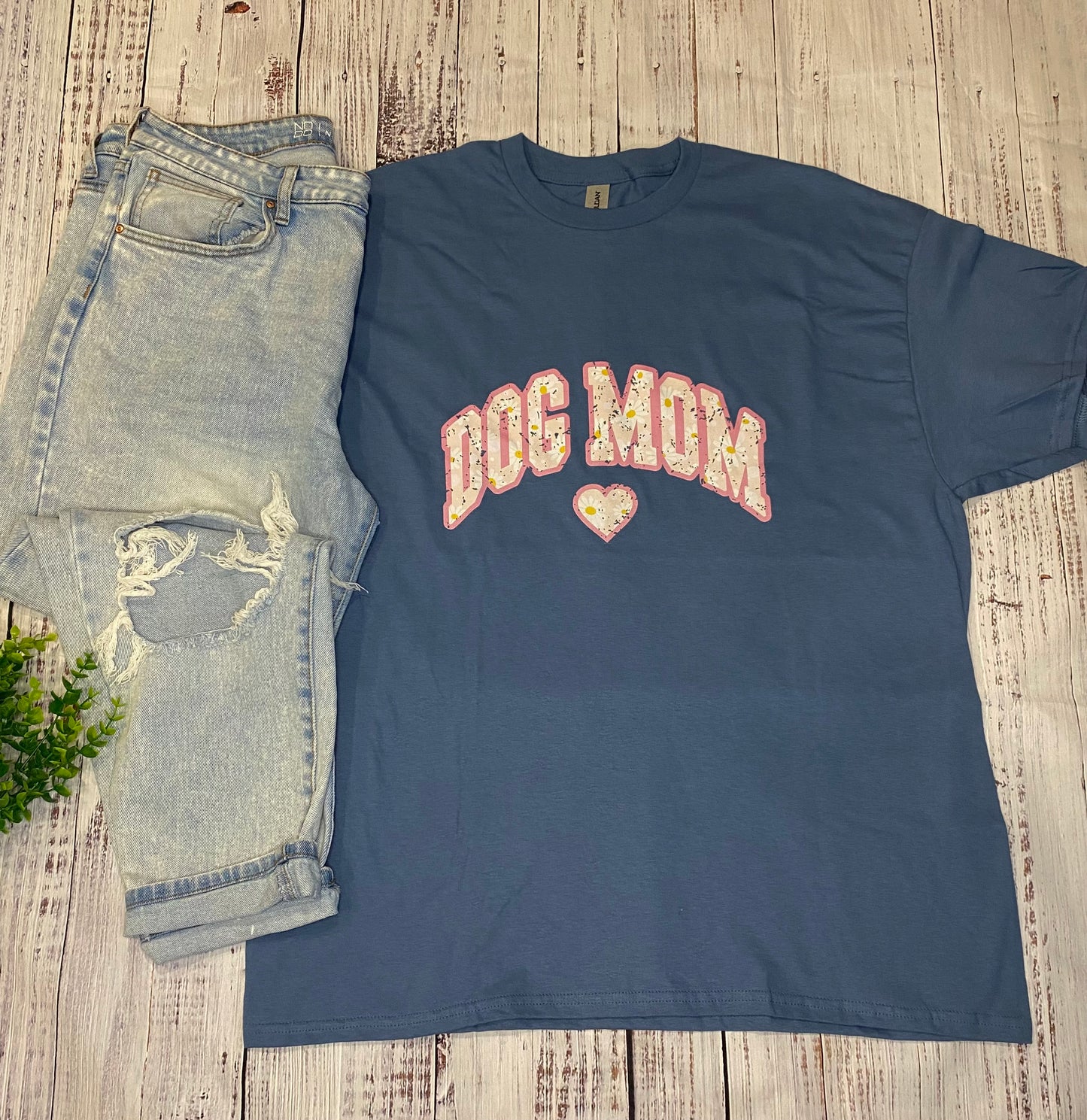 Floral Print Dog Mom Tee